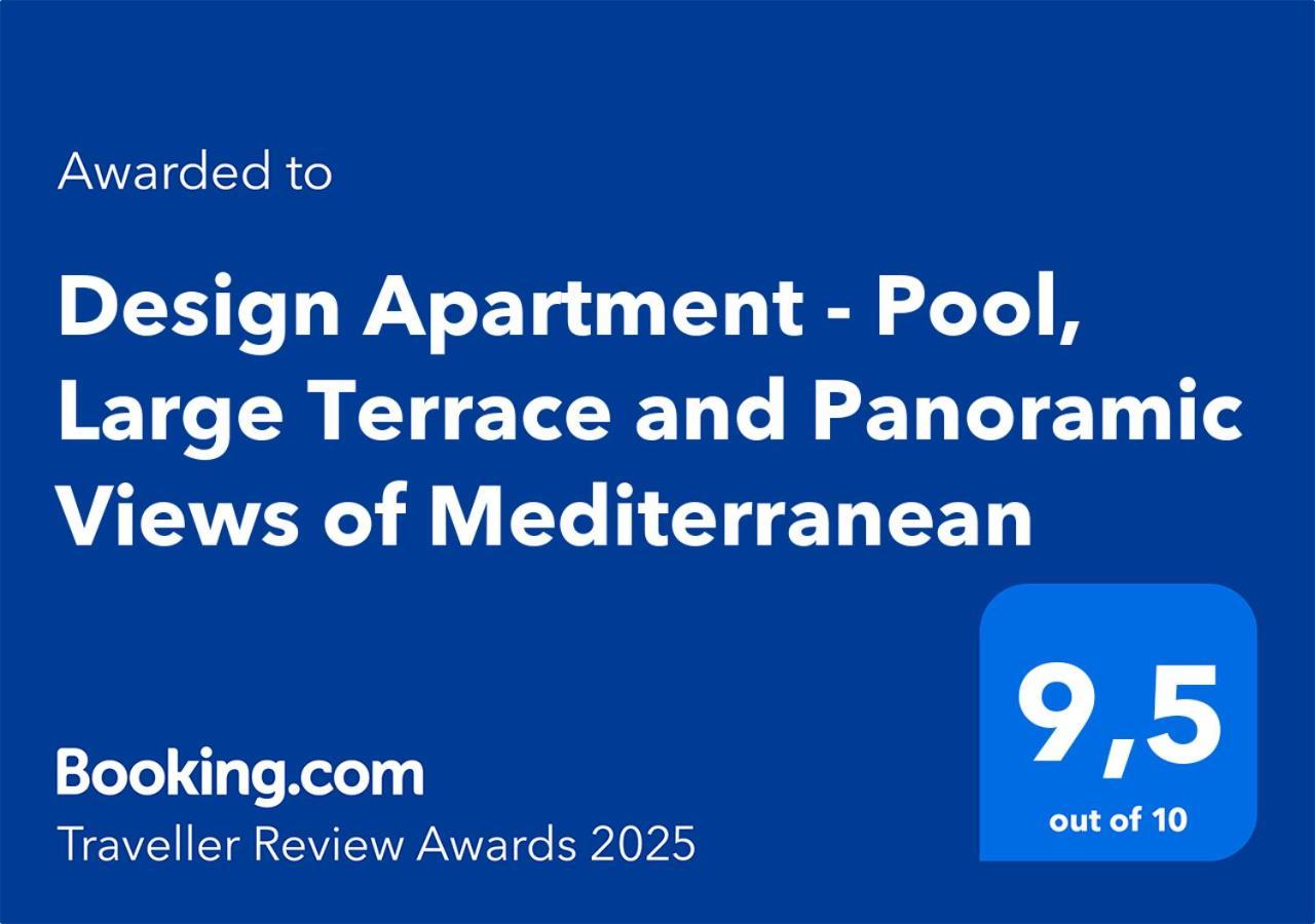 Design Apartment - Pool, Large Terrace And Panoramic Views Of Mediterranean Bandol Exterior foto